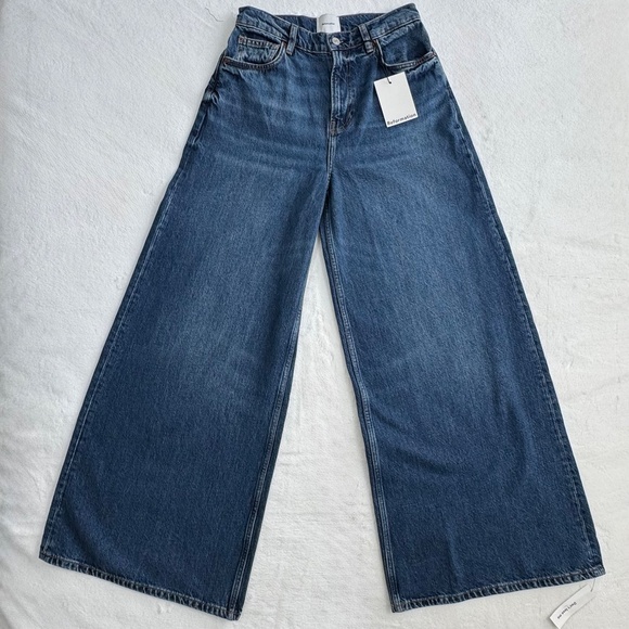 Reformation Dark Indigo Flare Jeans - Picture 3 of 14